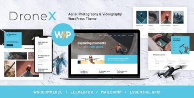 DroneX Aerial Photography & Videography WordPress Theme