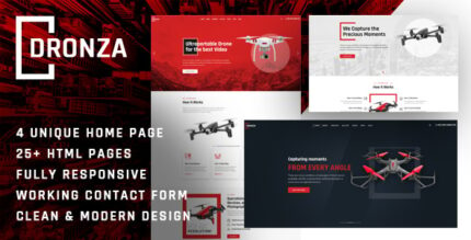 Dronza - Drone Aerial Photography HTML5 Template