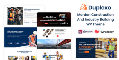 Duplexo - Construction Renovation WordPress Theme + RTL