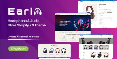 Earin - Headphone & Audio Store Shopify 2.0 Theme