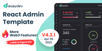 EasyDev - Web3 React BS5 Admin & Dashboard Template + Figma