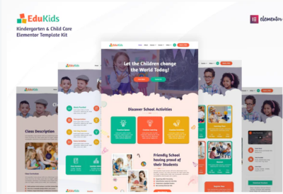 Edukids - Kindergarten & Child Care Elementor Template Kit