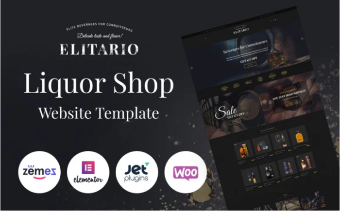 Elitario - Liquor Store WooCommerce Theme