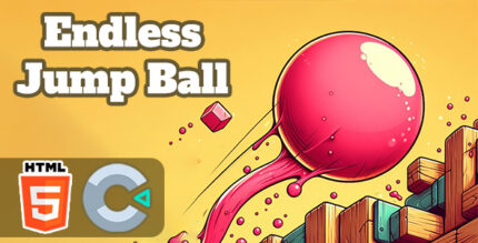 Endless Jump Ball - HTML5 Game - C3P