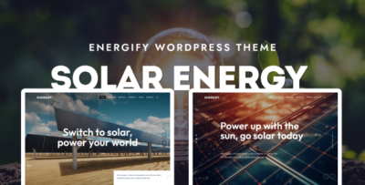 Energify - Solar & Renewable Energy WordPress Theme