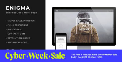 Enigma Creative Responsive Minimal HTML Template