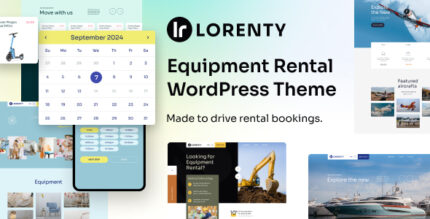 Equipment Rental WordPress Theme - Lorenty