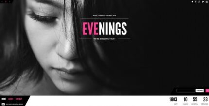 Evenings - Responsive Coming Soon Page