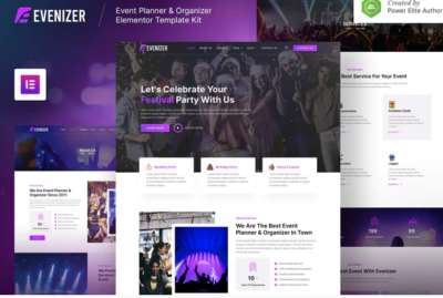 Evenizer - Event Planner & Organizer Elementor Template Kit