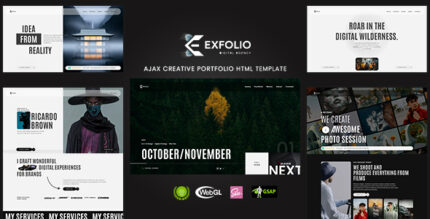 Exfolio - Creative Ajax Portfolio HTML Template