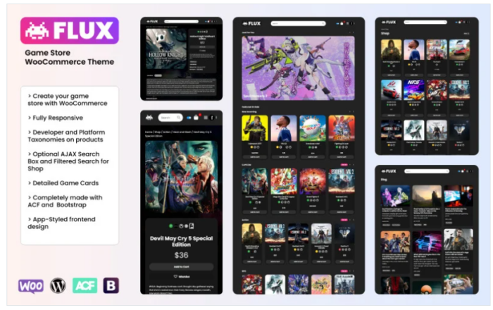 FLUX - Game Store WooCommerce Theme