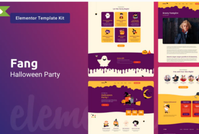Fang - Halloween Party Template Kit for Elementor