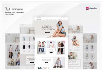 Fashionable - Fashion Shop Elementor Template Kit