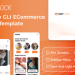 FastClock - React Native CLI eCommerce Mobile App Template