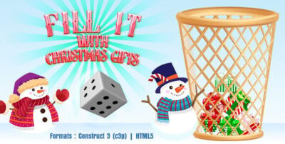 Fill It with Christmas Gifts Game (Construct 3 C3P HTML5) Christmas Game