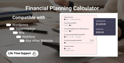 Financial Planning Calculator - Web Calculator for your Website