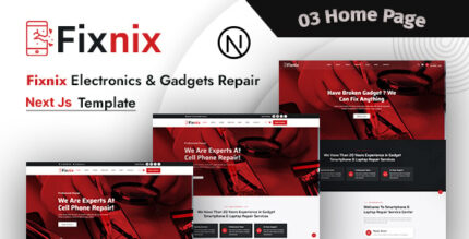 Fixnix - Electronics & Gadgets Repair React Next Js Template