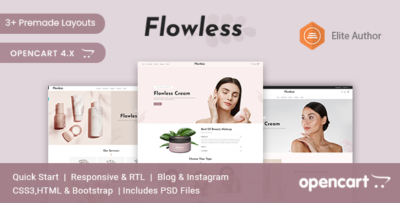 Flowless - Beauty & Cosmetics Opencart Theme