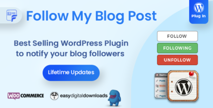 Follow My Blog Post - WordPress WooCommerce Plugin v2.3.6