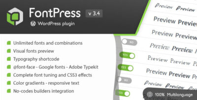 FontPress - Wordpress Font Manager v3.4.1