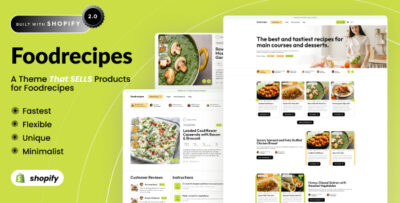 Foodrecipes - Cooking & Recipes Shopify theme 2.0