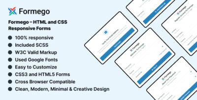 Formego - HTML and CSS Responsive Forms