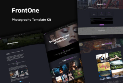 FrontOne - Creative Photography Template Kit