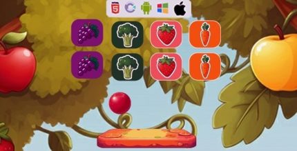 Fruit Bounce - HTML5 Game (Construct 3) + Admob