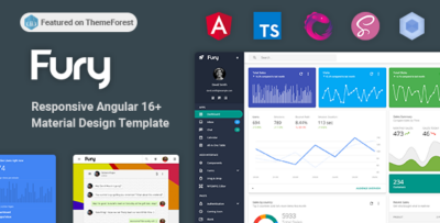 Fury - Angular 16+ Material Design Admin Template