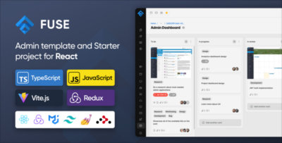 Fuse React TS - JS - Redux, RTK Query, TypeScript, Vite, Admin Dashboard Template
