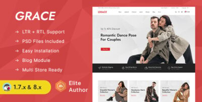 GRACE - Minimal Fashion Store Prestashop 1.7 & 8.x Responsive Theme