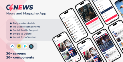 GS News - UIUX News Magazine App Expo UI Kit