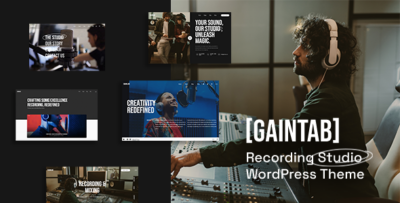 Gaintab - Music Recording Studio WordPress Theme