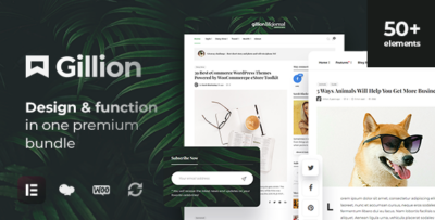 Gillion - Multi-Concept BlogMagazine & Shop WordPress Theme v4.11