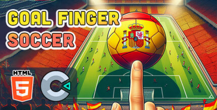 Goal Finger Soccer - HTML5 Game - C3P