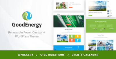 Good Energy - Ecology & Renewable Power Company WordPress Theme v1.7.7