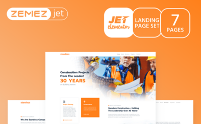 Grandbuild - Construction Company Jet Elementor Template