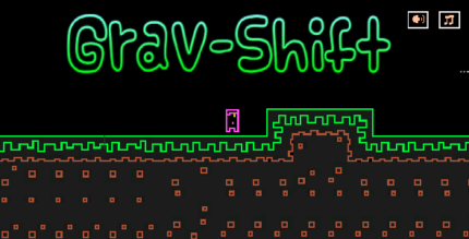 Grav shift Platfromer Html5 Game & Mobile