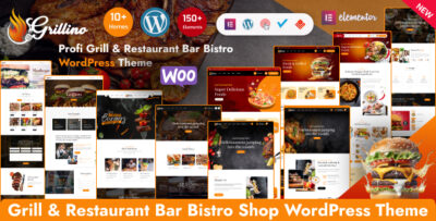 Grillino - Grill, Bar & Restaurant Shop WordPress Theme