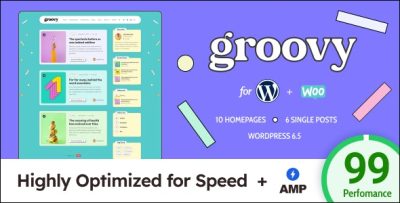 Groovy - Modern & Lightweight Blog for WordPress v2.3.0