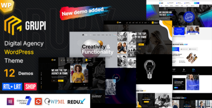 Grupi – Digital Agency WordPress + RTL