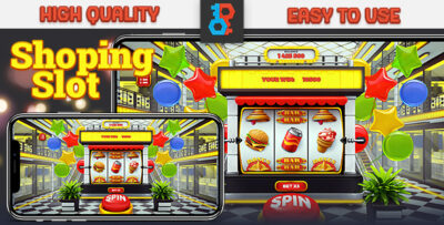 HTML Shopping Slot Machine Game