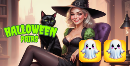 Halloween Pairs - HTML5 game, Construct 3 (.c3), mobile ready