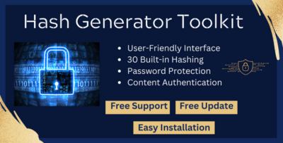 Hash Generator Toolkit with Template for Blogger