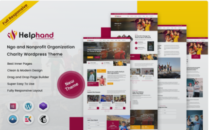 Helphand - NGO and Nonprofit Organization Charity WordPress Theme