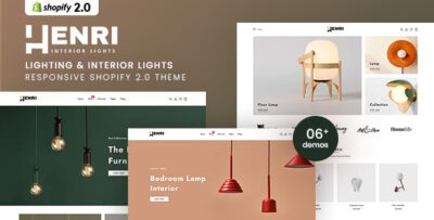 Henri - Lighting & Interior Lights Shopify 2.0 Theme