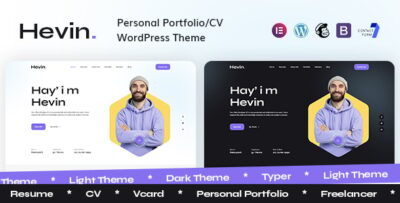 Hevin - Personal PortfolioCV WordPress Theme