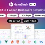 HexaDash Tailwind, React, Vue, Angular, Svelte, Laravel, Nodejs, Django & HTML Dashboard Template
