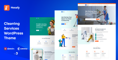 Hexafy - Cleaning company WordPress Theme