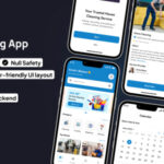 HomeCare App UI Template Home Cleaning Service App in Flutter CleanMaster App Template